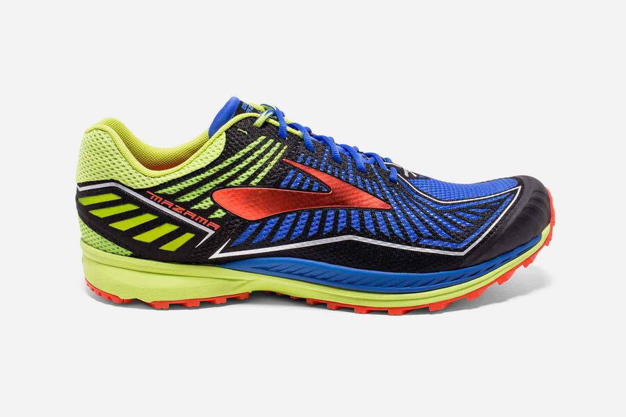 Zapatillas Trail Brooks Mazama Hombre Azules/Negras/Amarillo Comprar YATF10326